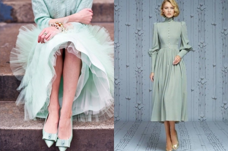 Зелёный мятный цвет – основной тренд лета-2019: одежда, которая освежает