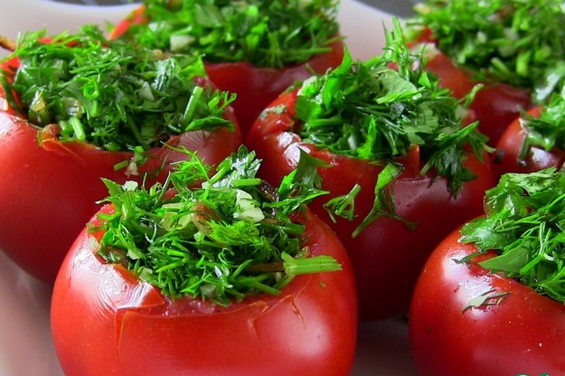 Рецепт помидор фаршированных сыром