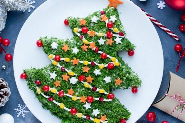 Праздничный салат на Рождество
