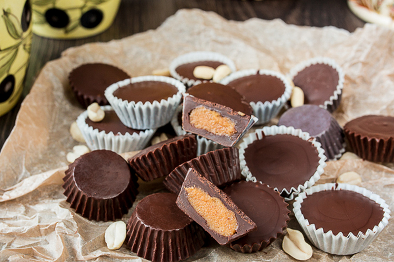 Хрустящие шоколадные конфеты с арахисовым маслом «1–2–3»